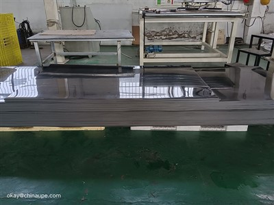 काली UHMW प्लास्टिक चादरें 4x8